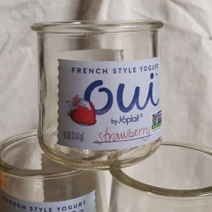 Glass jars containers oui
